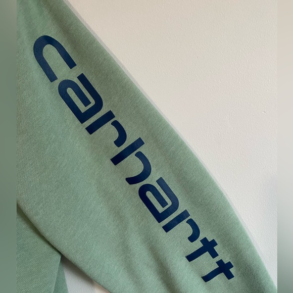Brand New (Never Worn) Saige Green Carhartt Sweatshirt - Picture 2 of 4